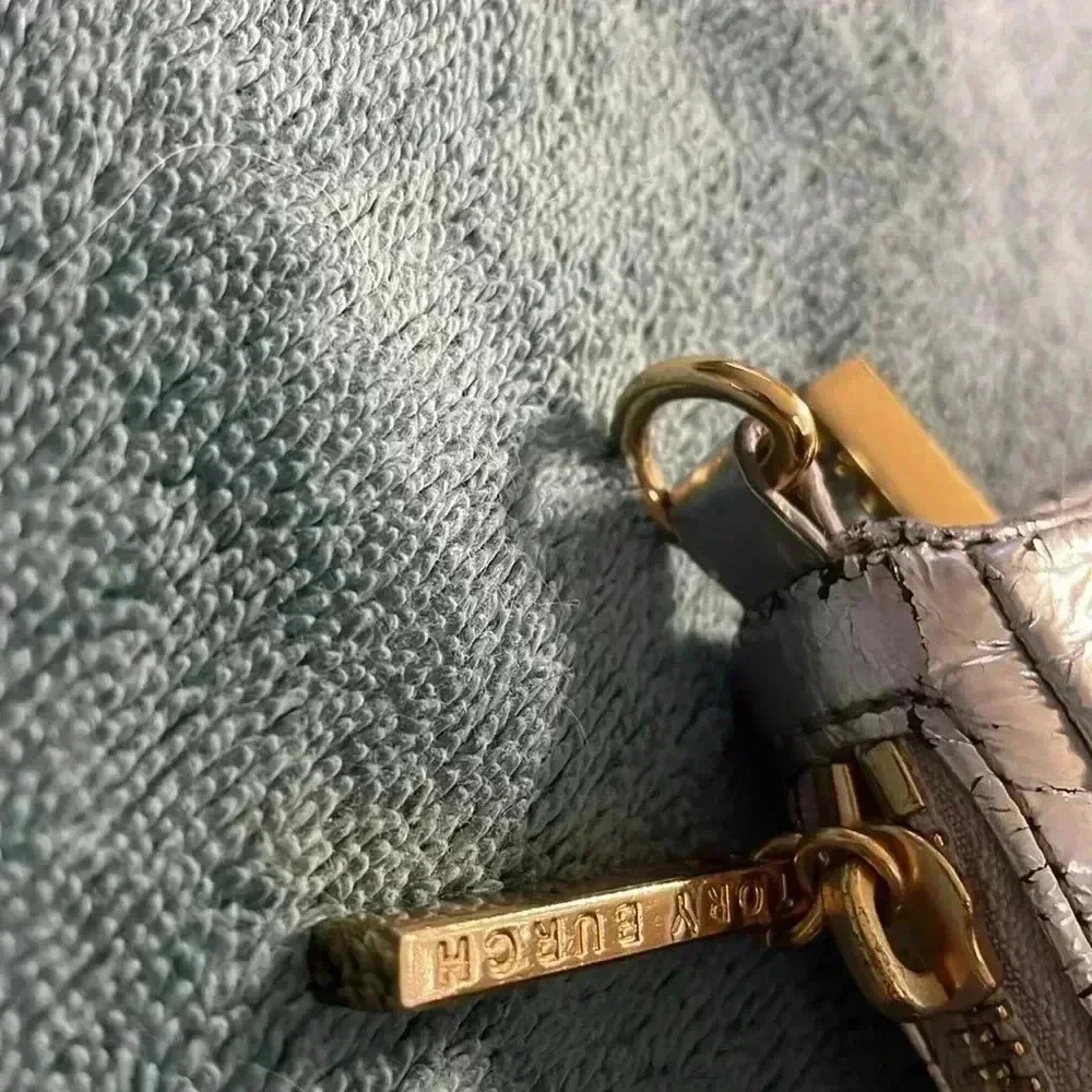 Tory Burch metallic cross bag